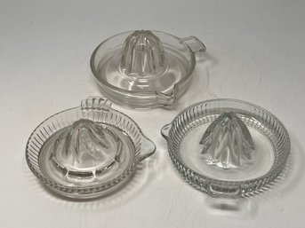 Group Of Three Hand Juicers