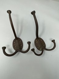 Pair Of Iron Wall Hooks