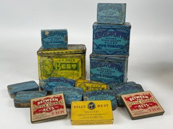 Lot Of 18 Vintage Tobacco Tins