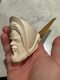 Carved Meerschaum Tobacco Pipe