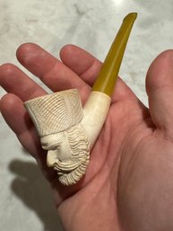 Carved Meerschaum Tobacco Pipe