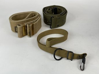 Lot Of Vintage Army Belts