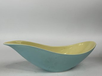 Hull Pottery Light Blue And Yellow Bowl # 152