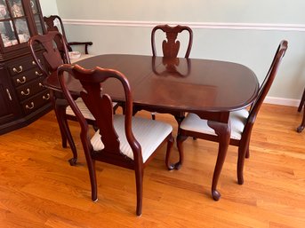 Cherry Dining Room Set - Table With 6 Chairs