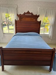 Beautiful Antique Eastlake Full Size Bed Frame - Frame Only -