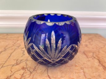 Crystal Legends By Godinger - Cobalt Bohemian Crystal Bowl