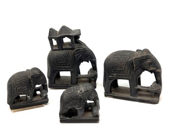 Group Of Vintage Elephant Figures