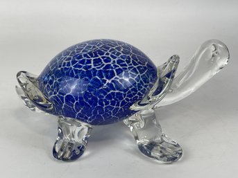 Art Glass Turtle Sculpture