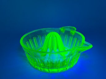 Large Uranium Glass Juicer