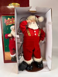 Dancing Jingle Bell Rock Santa In Original Box