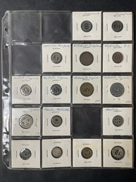 Collection Of Vintage Bus Tokens