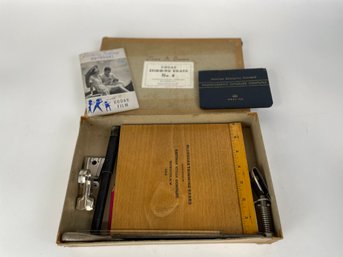 Antique Kodak Trimming Board In Original Box