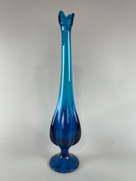18' Viking Blue Swung Glass Vase