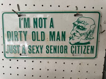 Vintage Novelty License Plate