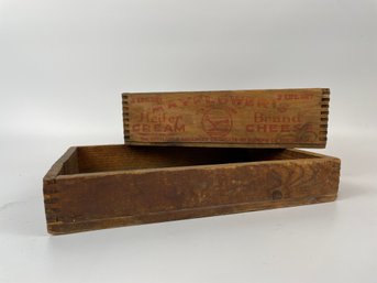 Pair Of Wooden Boxes