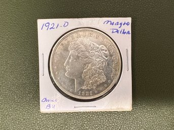 1921 D Morgan Dollar