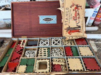 Vintage Stanlo Building Toy Set