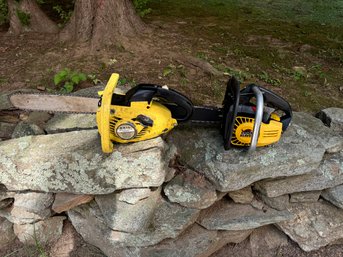 Pair Of Top Handle Chainsaws As Is