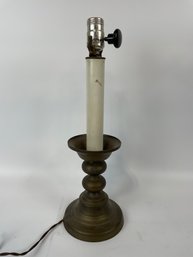 Vintage Table Lamp With Brass Base