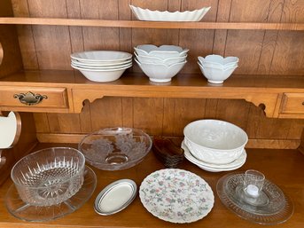 Entertaining Collection With Serving Dishes, Large Bowls Incl. Spode, Anchor Hocking And More!
