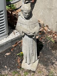 Large Cement Garden Sculpture Of Saint Francis Of Assisi - 29in. Tall