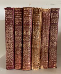 Antique Selection Of Books Including Elliot, Keats & Dostoyeffsky - Please Note Condition Issues