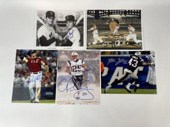 Lot Of Signed Sports Photos With COA