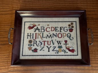 ABC Needlepoint Tray - 10' X 13'