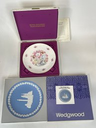 Lot Of Two Vintage Collector Plates In Original Boxes Including Wedgewood