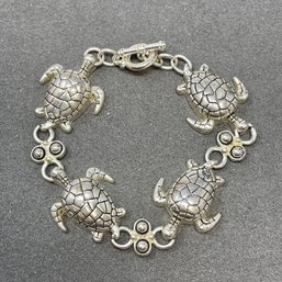 Sterling Sea Turtle Bracelet