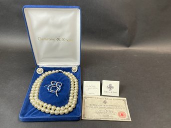 Camrose And Kross - Jacqueline Kennedy Reproduction Jewelry Set In Original Box