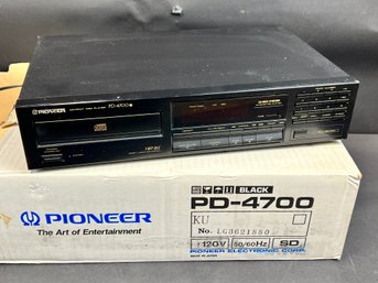 Pioneer Compact Disc Player In Original Box Model PD-4700
