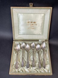 Set Of Six Antique Demitasse Spoons - 59g