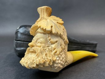 Carved Meerschaum Tobacco Pipe