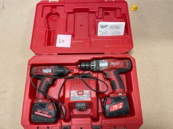 Milwaukee 18 Volt Drill Set