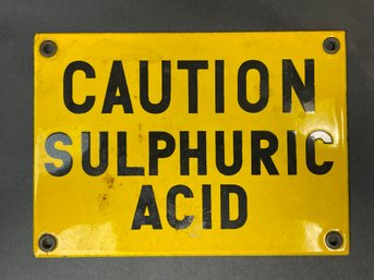 Antique Porcelain Chemical Sign