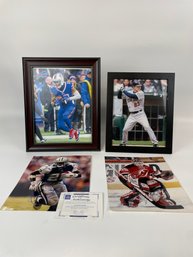 Group Of Signed Sports Photos With Coa's