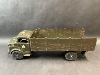 1960's Marx Lumar Pressed Steel Army Transport Truck