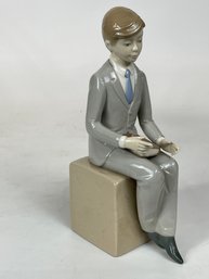 Porcelain Figure Of A Boy By Nadal