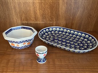 Polish Pottery Lot