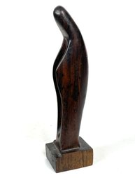 Vintage Wooden Figural Statue