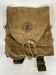 Named Vintage Boy Scouts Canvas Backpack