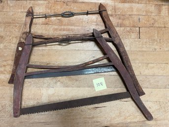 Pair Of Antique Buck Saws