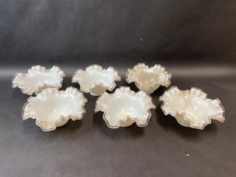 Group Of Fenton Silver Crest Bowls