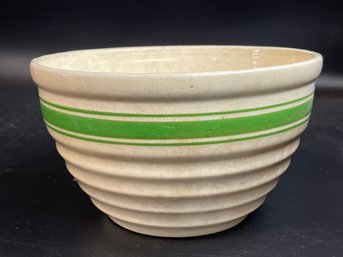 Large Striped Stoneware Bowl