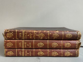 Les Miserables - Leather Bound Books - By Victor Hugo - Three Volumes