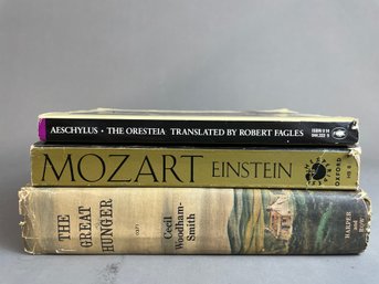 Collection Of Books Including Mozart And The Great Hunger