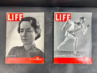Two Issues Of Life Magazine 1939