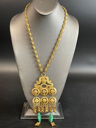 Oversized Gold Toned Necklace