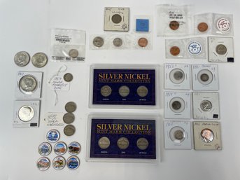 Large Lot Of Vintage Coins Including